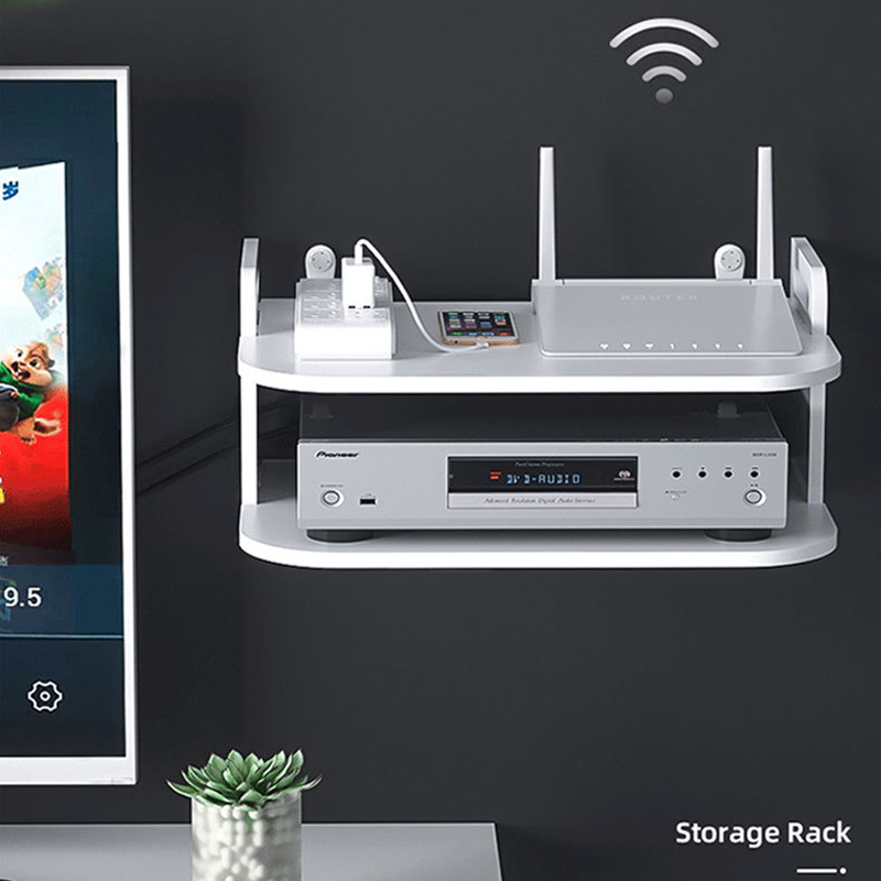 Desk Organizer - رف منظم كابلات الراوتر مثبت على