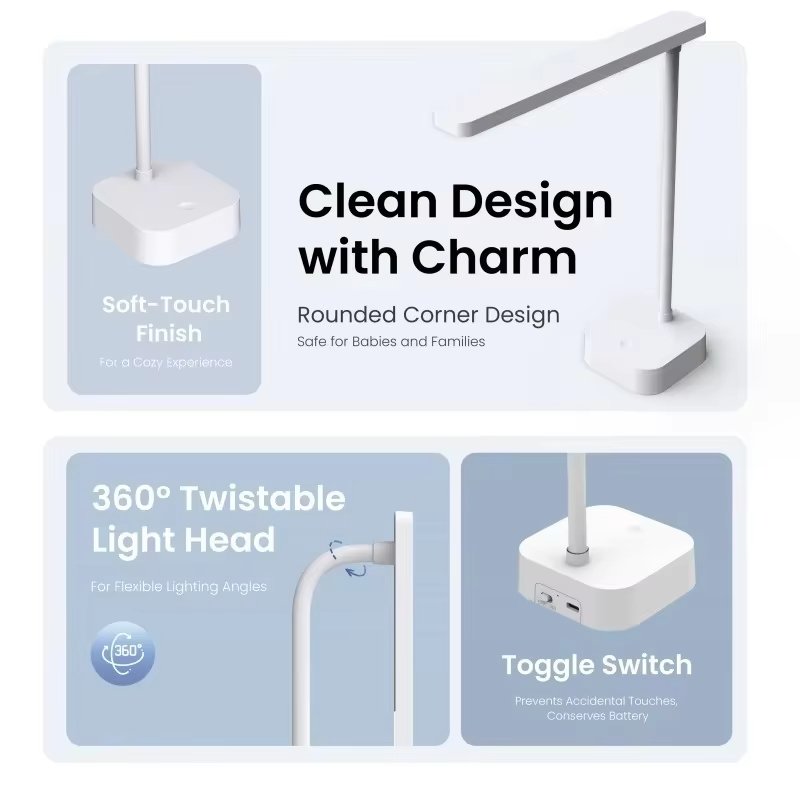 مصباح مكتبي قابل لإعادة الشحن  - مراجعة Desk Lamp وسعره