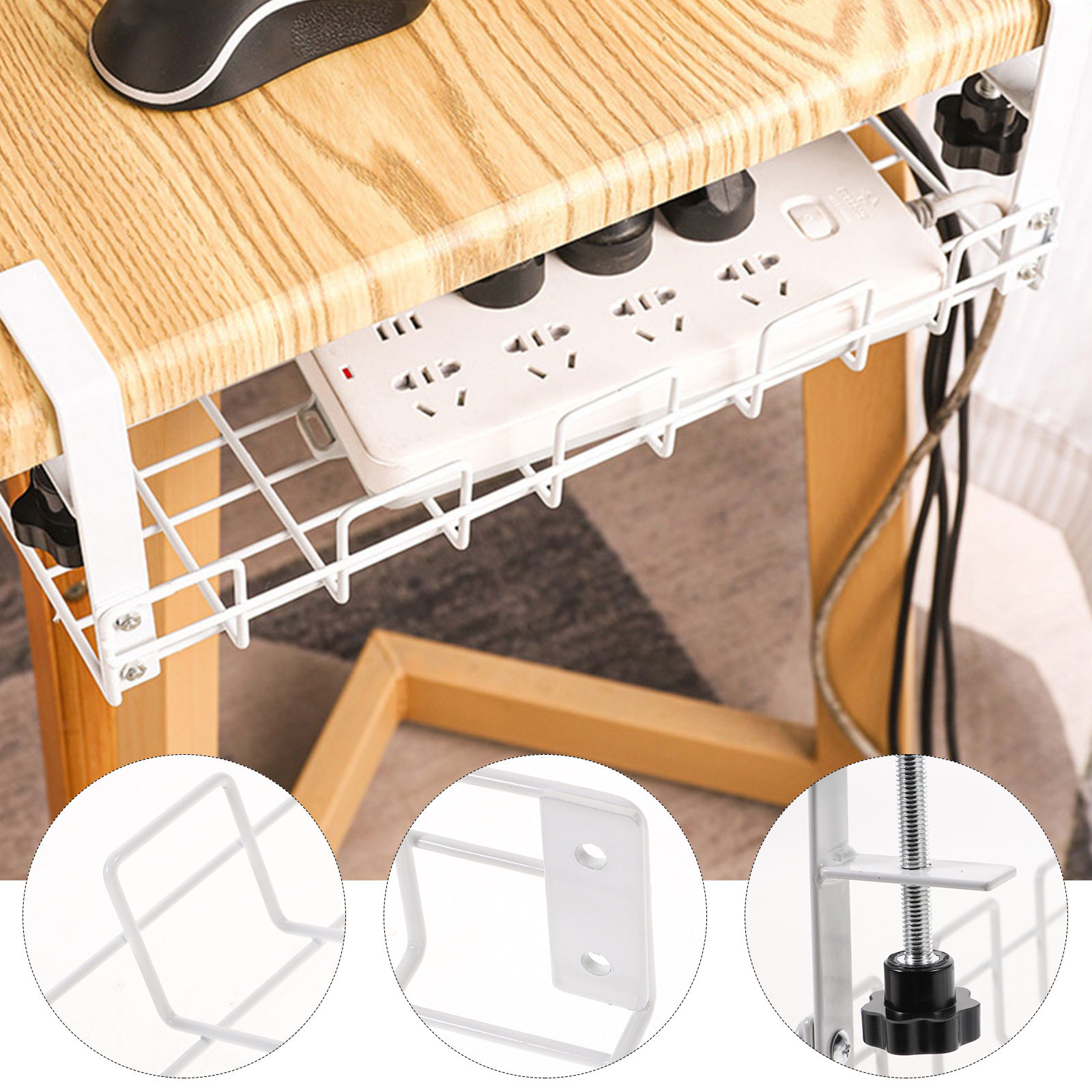 رف تخزين كابلات كبير من الفولا - مراجعة Desk Organizer وسعره