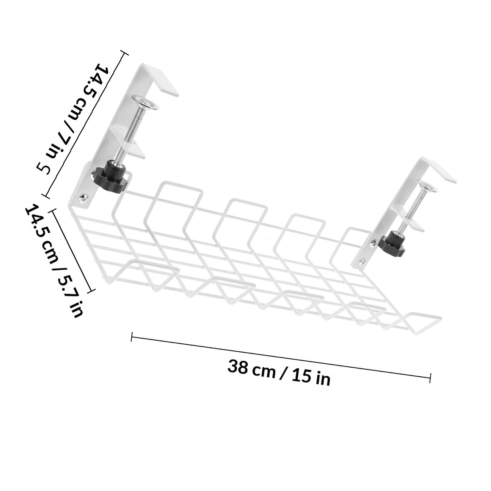 رف تخزين كابلات كبير من الفولا - مراجعة Desk Organizer وسعره