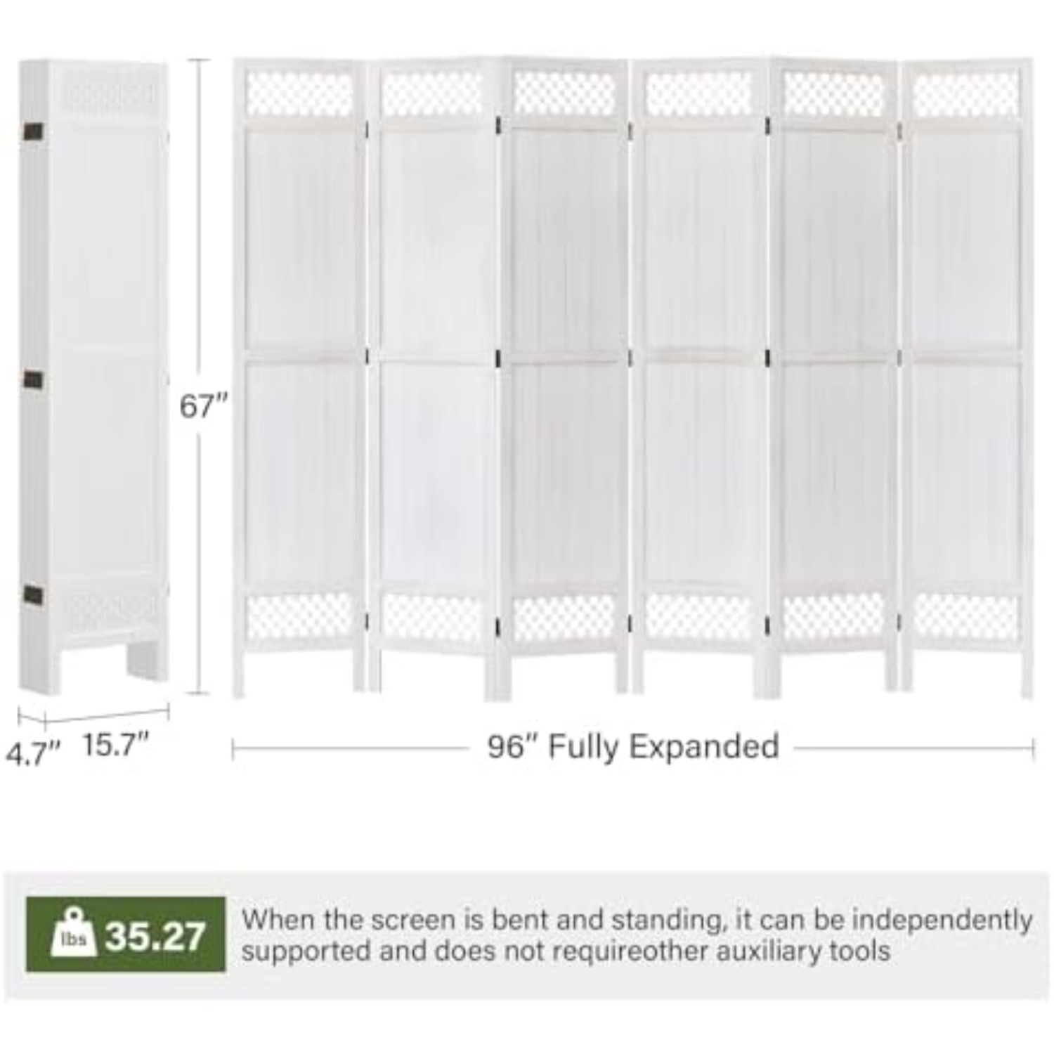 حاجز غرفة خشبي قابل للطي - بطو - مراجعة Partition Screen Divider وسعره