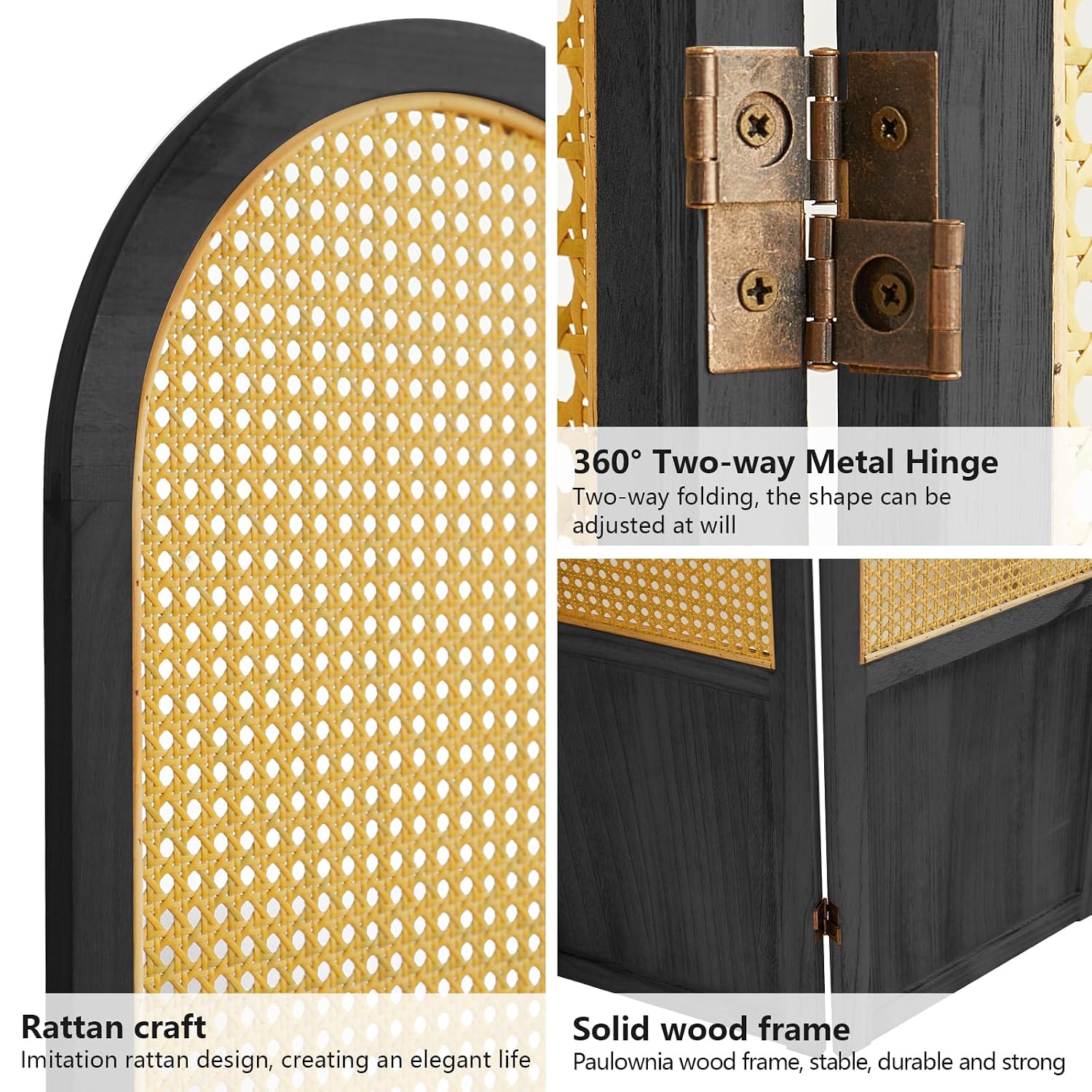 فاصل غرفة قابل للطي من الروطان - مراجعة Partition Screen Divider وسعره