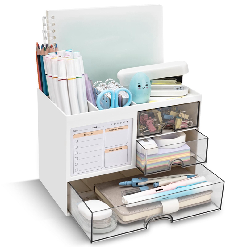 منظم مكتب بثلاثة أدراج، حامل أ - مراجعة Desk Organizer وسعره