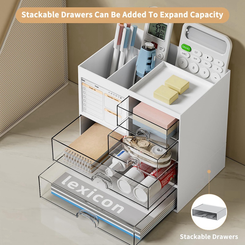 منظم مكتب بثلاثة أدراج، حامل أ - مراجعة Desk Organizer وسعره