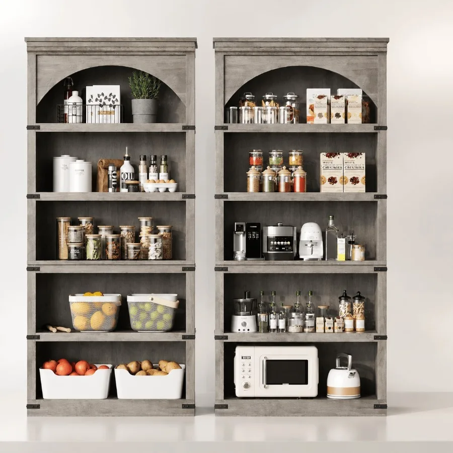 خزانة كتب مقوسة بتصميم ريفي، 6 - مراجعة Bookshelf وسعره