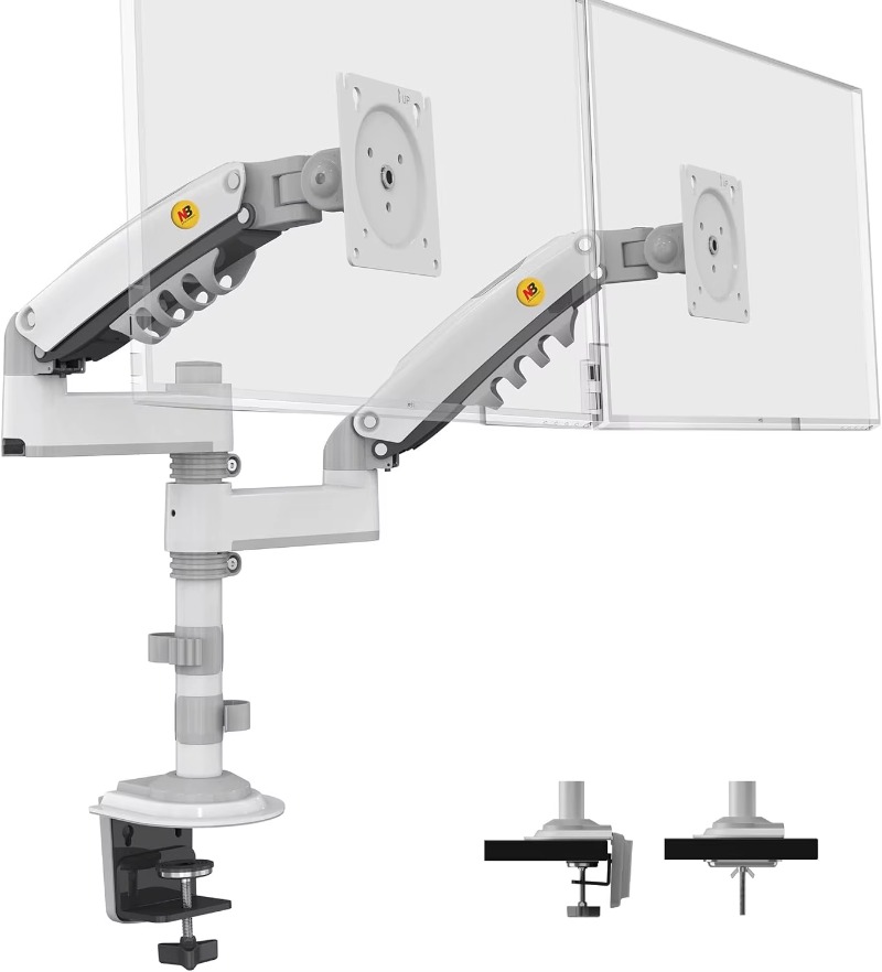 حامل شاشة مزدوج للمكتب، ذراع ش - مراجعة Monitor Stand وسعره